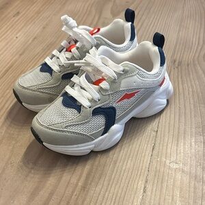 Stylish Kids Sneakers in Gray and Blue